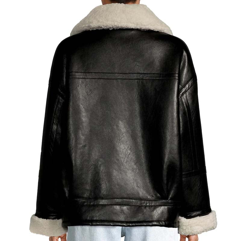 Catalina Faux Leather & Shearling Jacket
