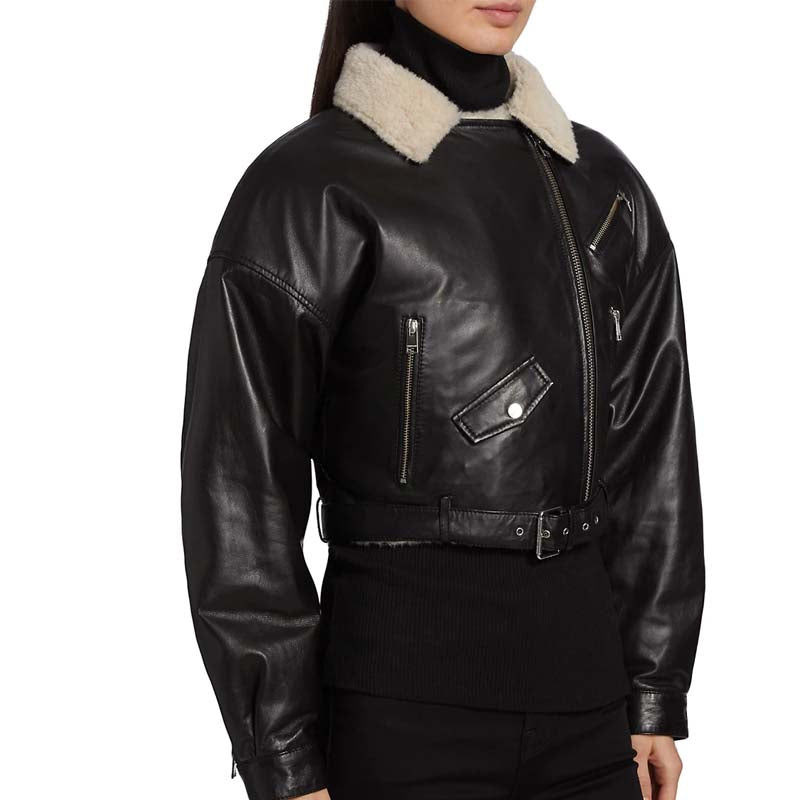 Dylan Leather Biker Jacket