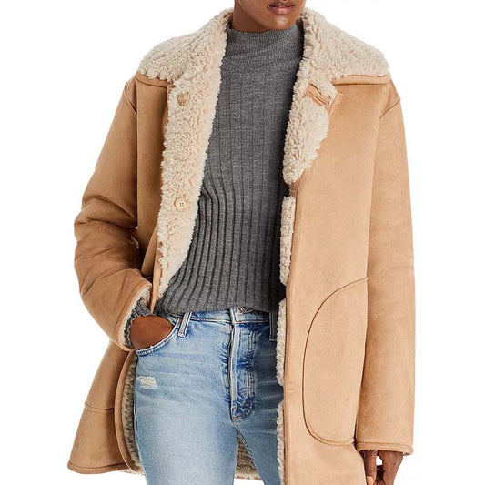 Purchase Genuine Winter Sheepskin Best Leather Vanna Shearling Coat For Sale