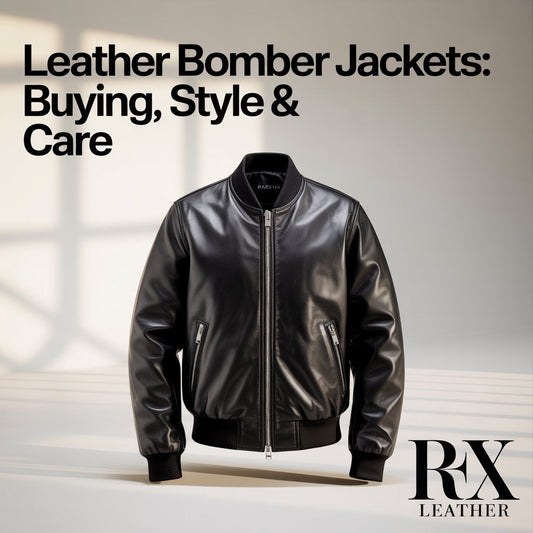 Leather Bomber Jackets Buying, Style & Care