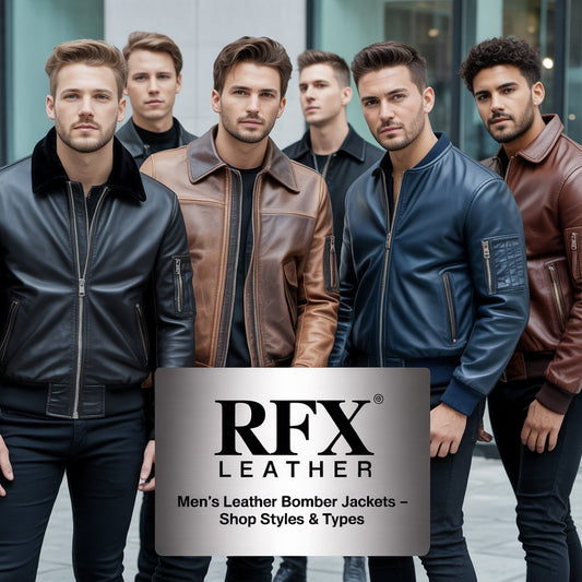 Men’s Leather Bomber Jackets – Shop Styles & Types