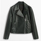 Buy Best looking Stylish Fashion Women black Biker Leather Jacket