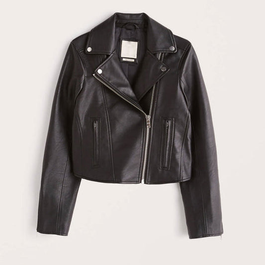 "Elevate your wardrobe with the best-styled women's biker leather jacket, now available for sale. Crafted with precision and flair, this iconic piece blends timeless fashion with modern edge. Make a statement with its sleek design and premium quality. Don't miss out on this fashion essential. Purchase now and ride in style!"