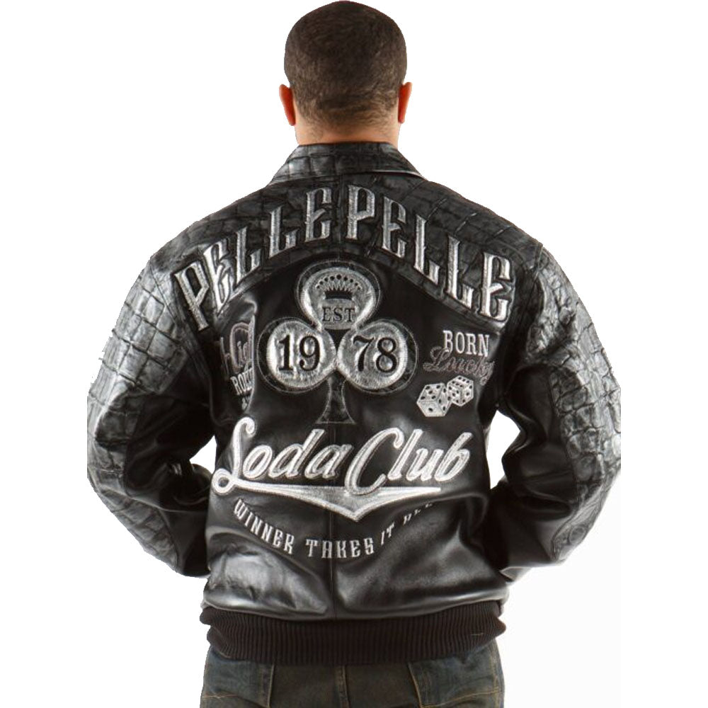 New Style 2024 Best Sale Pelle Pelle Soda Club Croc Leather Jacket | Men Rfx Jacket