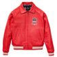 Buy Best Style Salvage Red Color Leather Fashion Bomber Jackets For Sale
