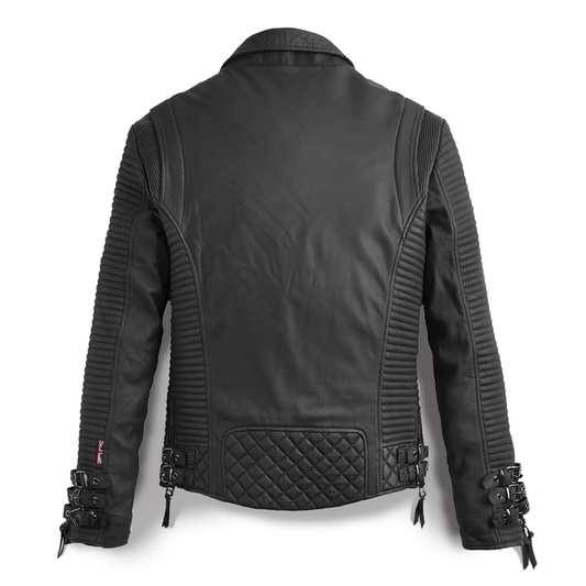 Buy Best Quality New Style Fahion Men Black Leather Motorcycle Jacket