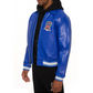 Shop Genuine Avirex Cobalt Leather Fashion Bomber Leather Jackets For Mens