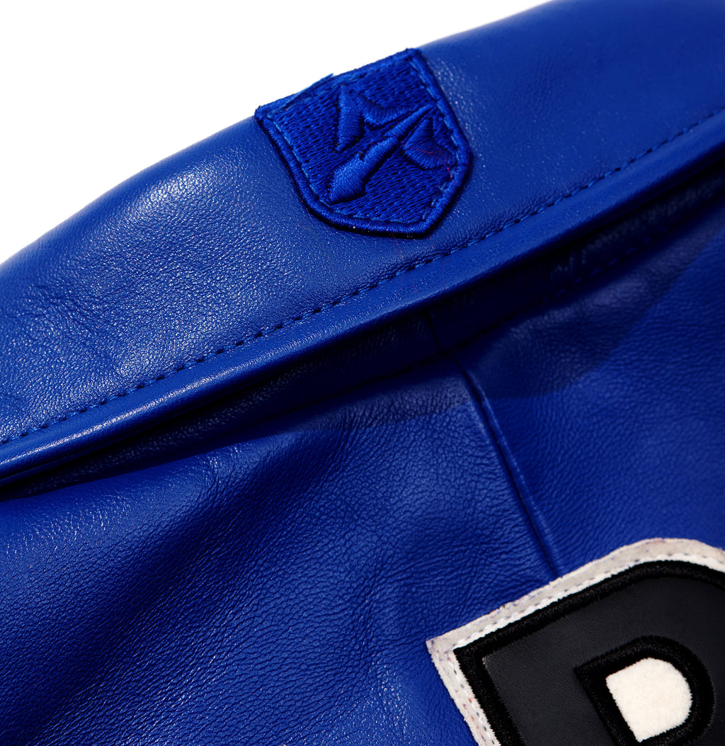 Purchase Best Genuine Style Mazarine Blue Avirex Leather Fashion Jackets For Sale