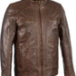 Men's Sheepskin Moto Leather Jacket