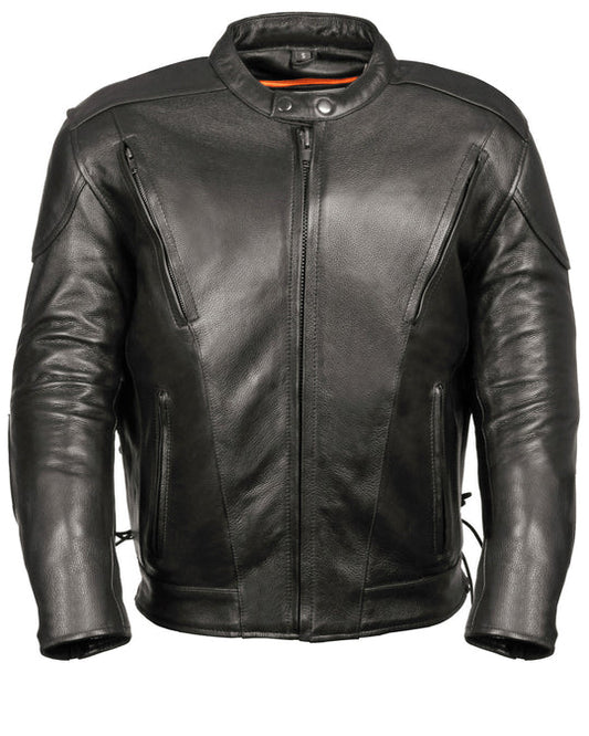 High Quality New Style Fashion  Men's Lace Side Vented Scooter Jacket