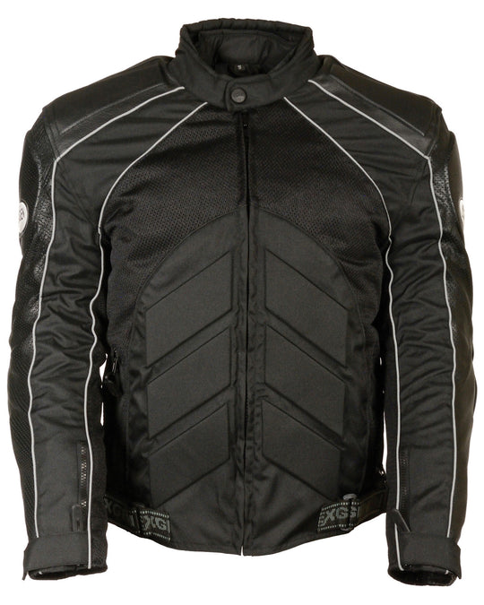 High Quality New Style Fashion Men's Combo Leather Textile Mesh Racer Jacket