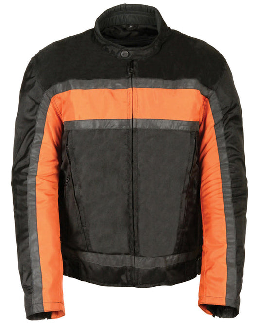 High Quality New Style Fashion  Men's Reflective Stripe Racer Jacket