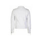 Purchase Best 100%High Quality White Leather Biker Jacket Mens Double Breast Style