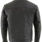 High Quality New Style Fashion Vented Scooter Zip-Front CoolTec Leather Jacket