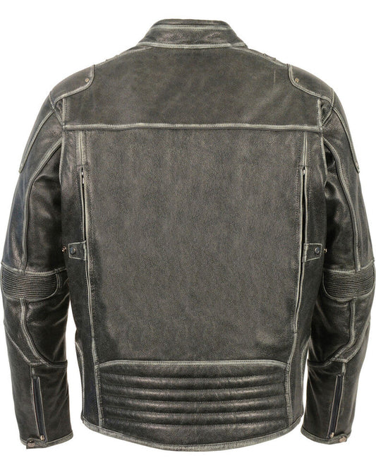 High Quality New Style Fashion  Men's Vintage Distressed Triple Vented Jacket
