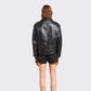 Buy stylish Looking Fashion black women's leather biker jacket