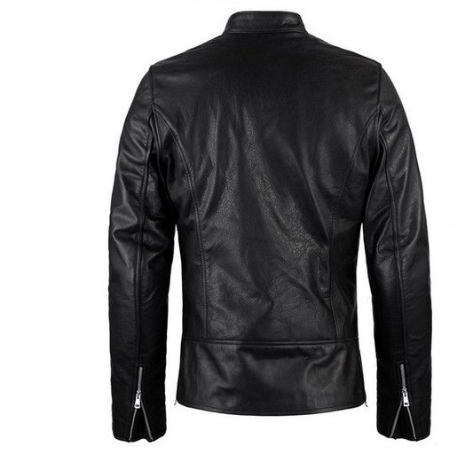 Purchase Premium 100%High Quality New Style Fashion Biker Leather Jacket