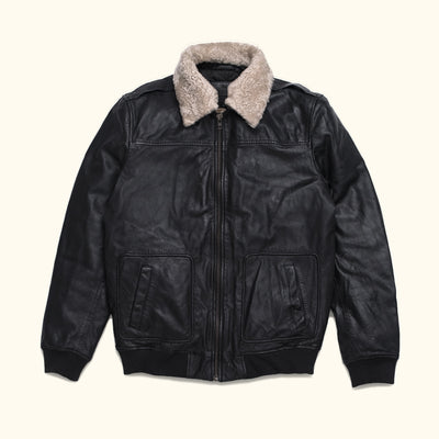 Maverick Leather Bomber Jacket