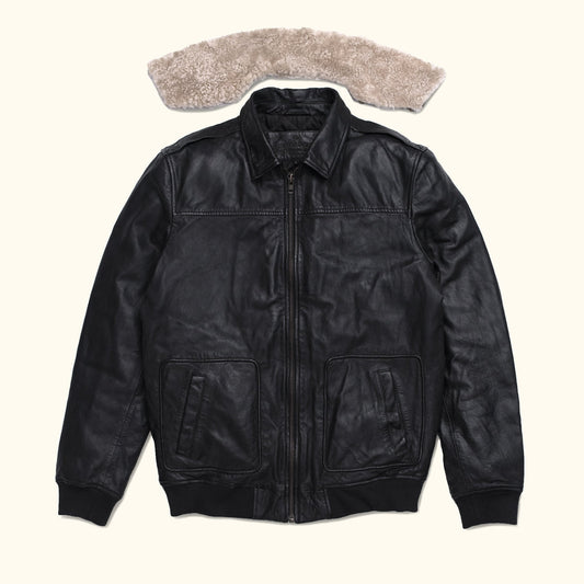 Maverick Leather Bomber Jacket