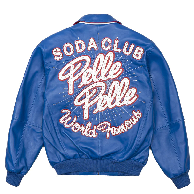 Buy New Arrival Pelle Pelle Blue Soda Club Jacket | World Famous Rfx Leather