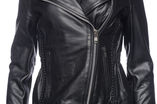 Buy Best High Quality Biker Heavy Leather Jacket With Braiding