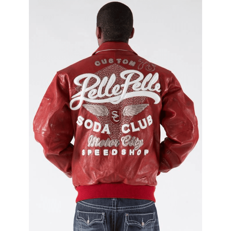 Buy Best Handmade Pelle Pelle Soda Club Red Jacket | Rfx Leather Store