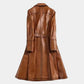 Italian Wax Tan Oversized Trench Coat