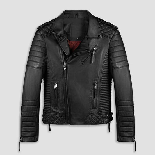 Buy Best Quality New Style Fashion Men Vintage Biker Leather Jacket