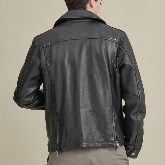 Purchase Best 100%High Quality Men's Real Leather Motorbike Moto Jacket