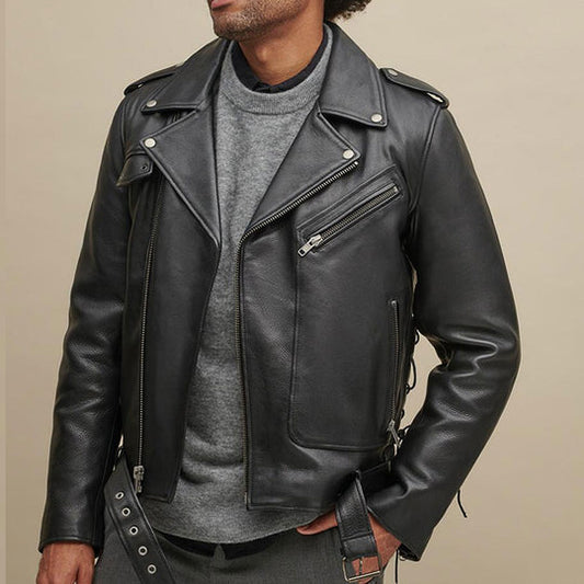 Purchase Best 100%High Quality New Stylish Fashion Leather Rider Jacket For Sale