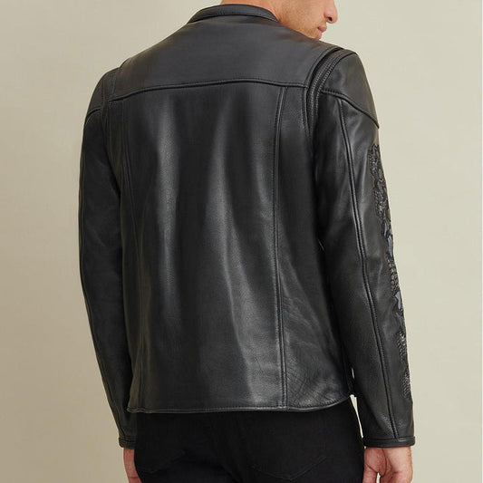 Buy Best 100%High Quality New Fashion Leather Rider Jacket