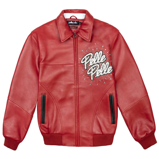 New Style Best Mens Pelle Pelle Soda Club World Famous Red Jacket | New Arrival For Sale