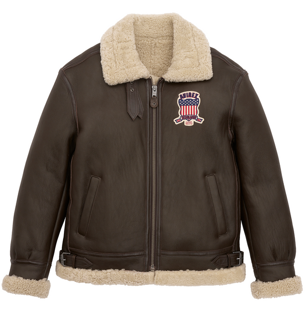 Buy Best Original Winter Avirex B3 Shearling Choclate Leather Jackets For Sale