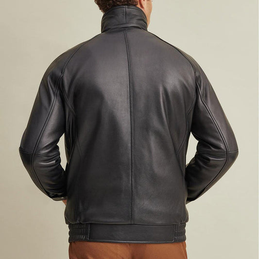 Purchase Best 100%High Quality New Style Fashion Lined Leather Bomber