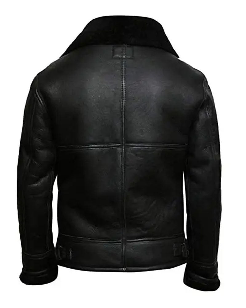 Stylish Men's Aviator B3 Shearling Jacket | Genuine Sheepskin Leather