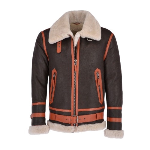 Men's Flying Aviator Shearling Bomber Jacket: Rfx Leather's Top Trend for 2024