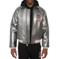 Purchase Best Style Of Metallic Silver Of Fashion Bomber Leather Jackets For Mens
