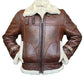 RAF B3 Aviator Shearling Bomber Jacket: Classic Warmth by Rfx Leather