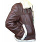 Embrace Timeless Style: RAF B3 Aviator Shearling Bomber Jacket from Rfx Leather