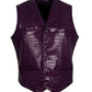 Buy Best Genuine Handmade Men's Purple Joker Faux Leather Vest For Sale