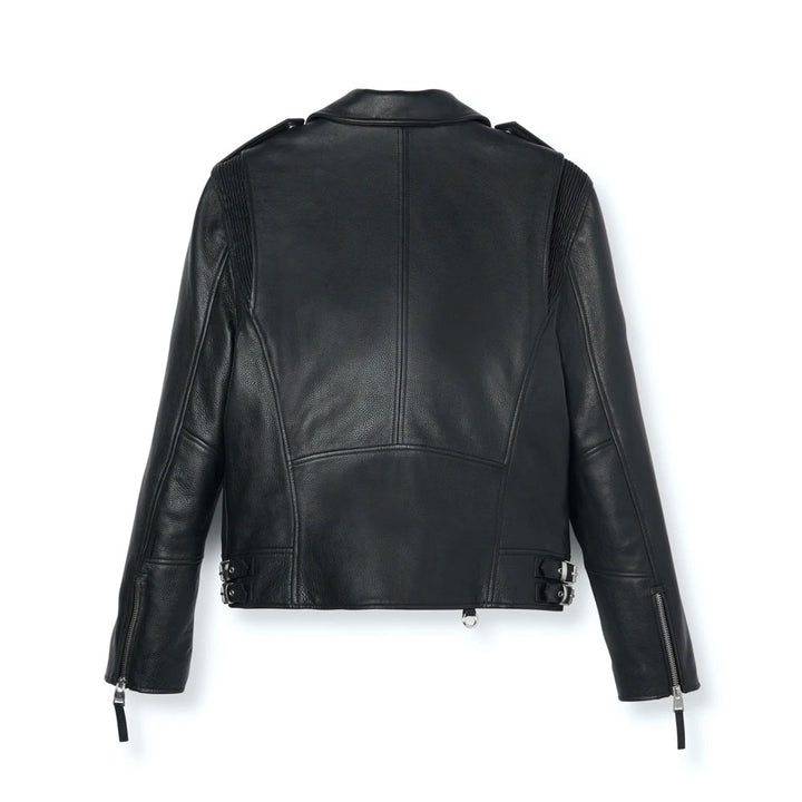 Buy Best Quality New Style Fashion Black Biker Leather Jacket for Men