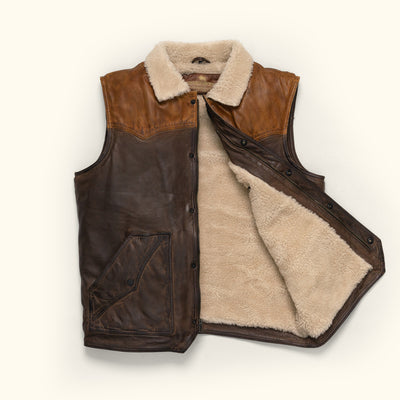 RFX LEATHER SHERPA VEST