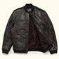 REBEL LEATHER BOMBER JACKET