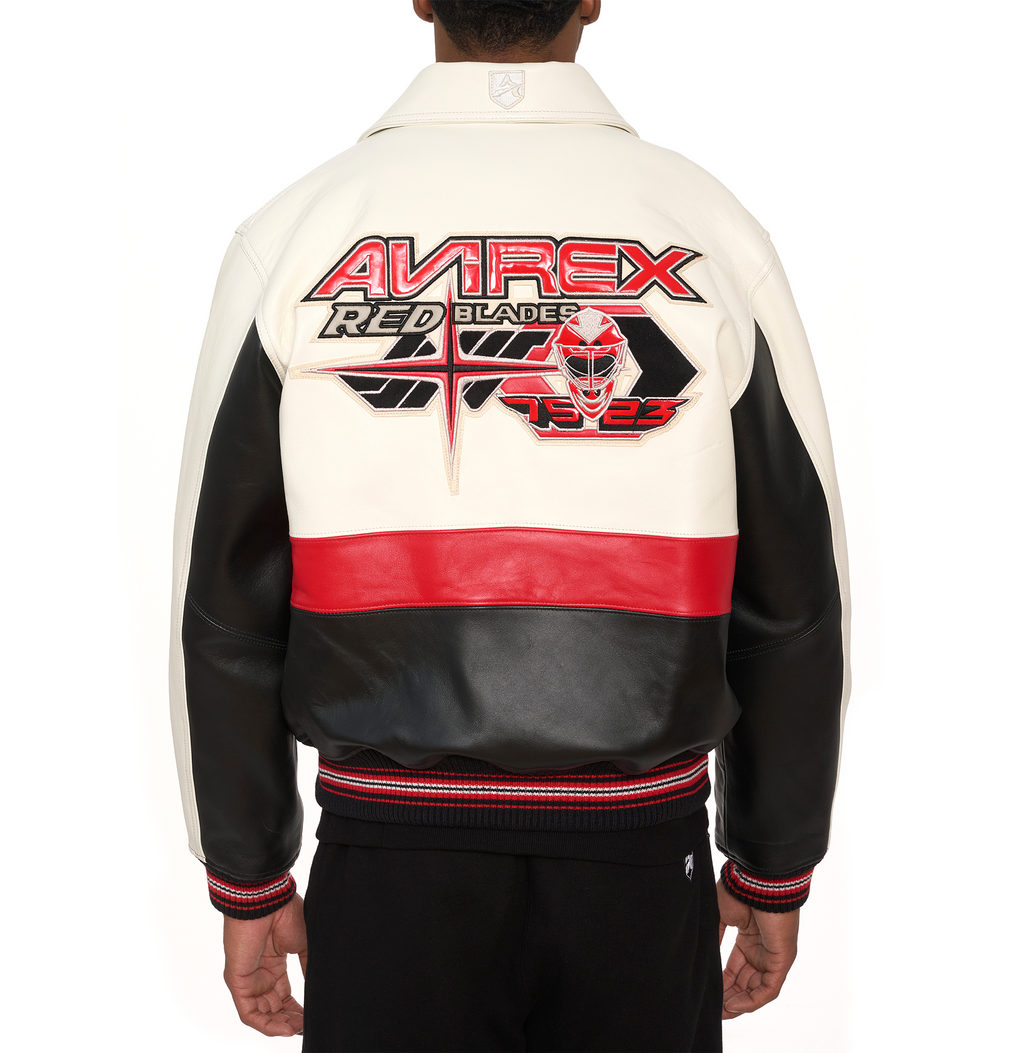 Buy Best Style Fashion Vintage Leather Avirex Red Blades Jackets For Sale
