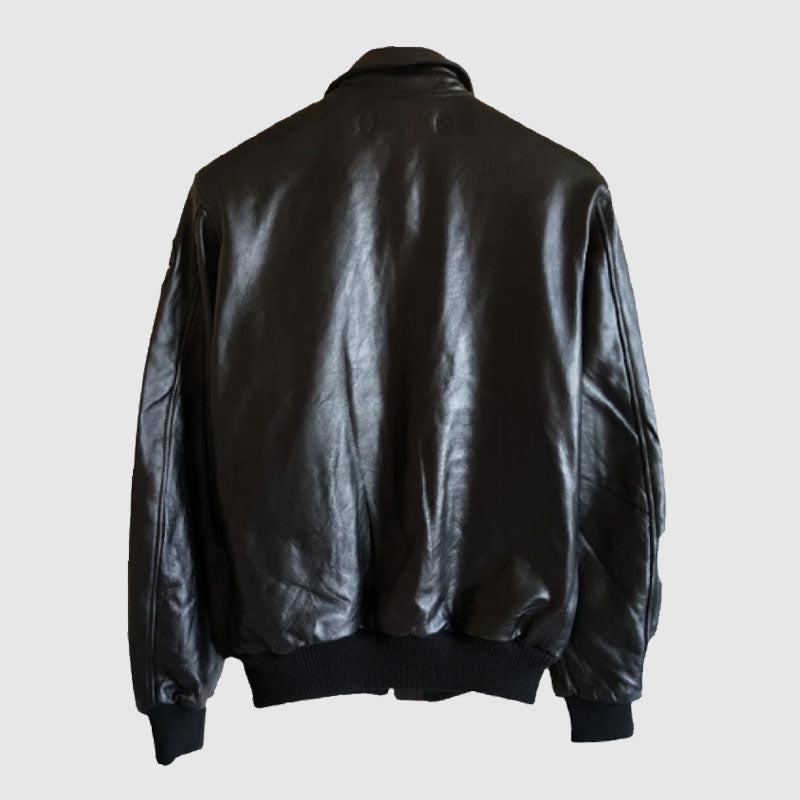 Purchase Best Style Air Force Flight Racing Black Leather Jacket For Men