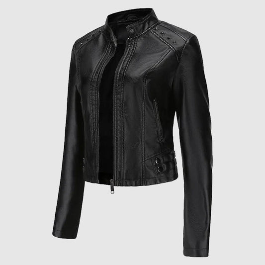 Leather Jacket Ladies Black 