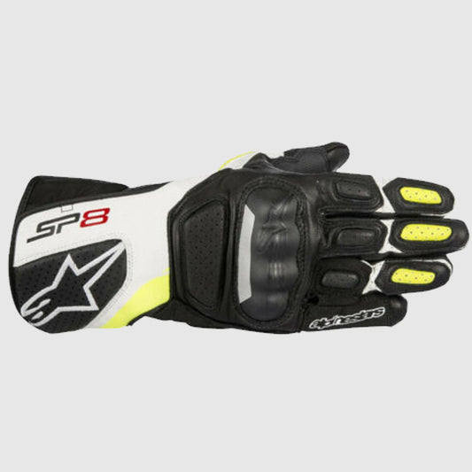 Buy Best SP-8v2 Leather Black BIker Riding Gloves For Sale