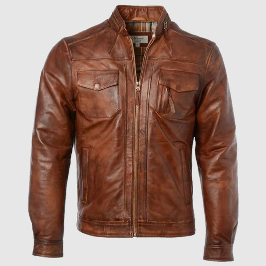 mens amazing fashion leather jacket for sale