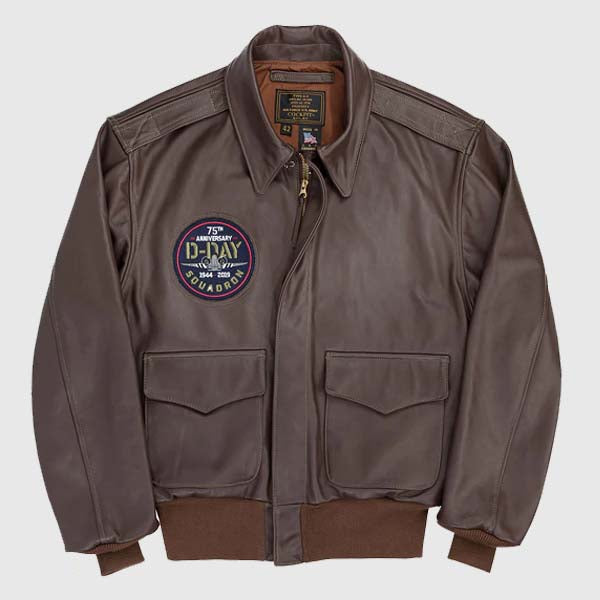 Buy Aviator Leather 75th Anniversary Limited Edition D-Day Jacket For Sale