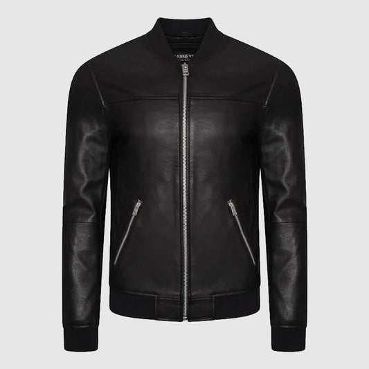 new mens fasion leather jacket online store